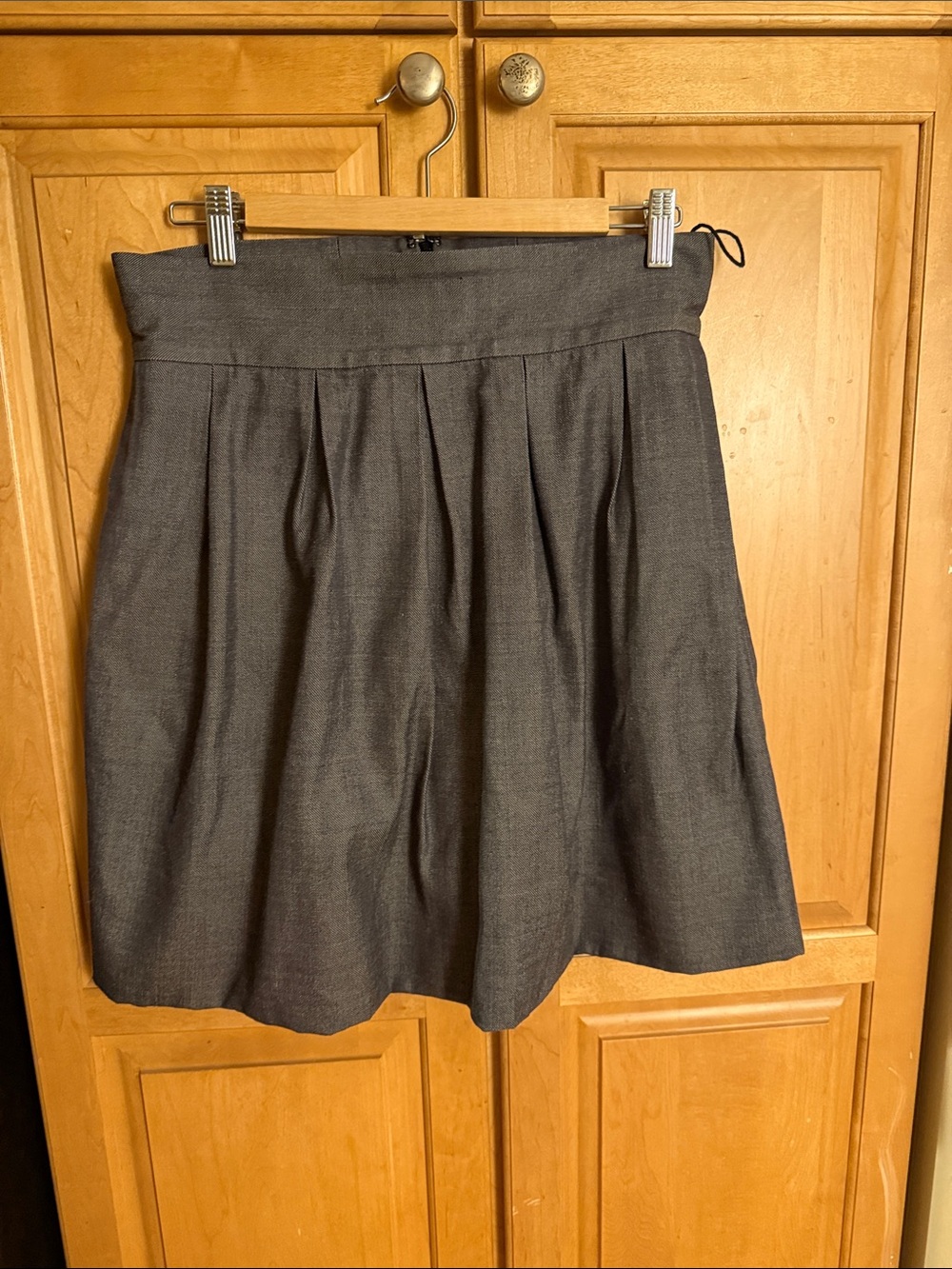 Vintage Alexander Wang denim Pleated A-Line bubble Skirt